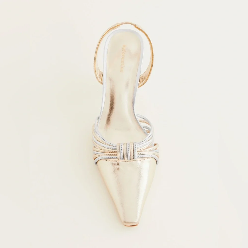 NWB Reformation slingback pumps